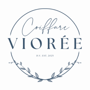 Coiffure Viorée Logo in Blau – Ihr Coiffure-Salon in Männedorf